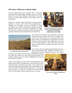 FVR makes a difference in Wotala village