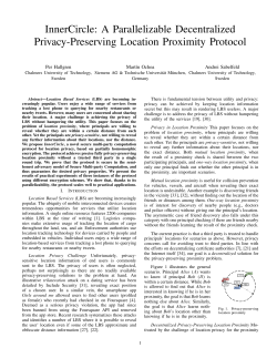 InnerCircle: A Parallelizable Decentralized Privacy
