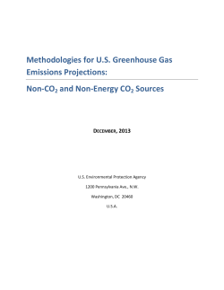 Methodologies for US Greenhouse Gas Emissions Projections: Non