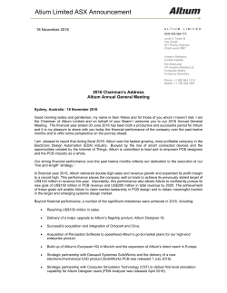 Atium Limited ASX Announcement