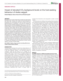 Impact of elevated CO2 background levels on the host