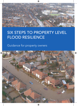 six steps to property level flood resilience