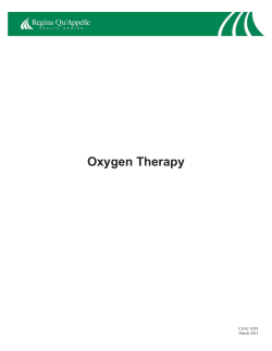 CEAC 0293 Oxygen Therapy cover March 2015