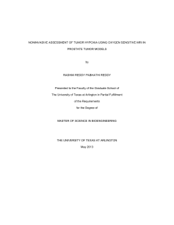 NONINVASIVE ASSESSMENT OF TUMOR HYPOXIA USING