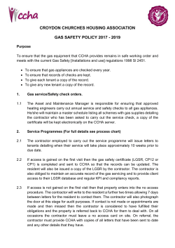 Gas Safety Policy