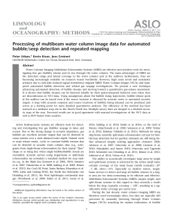 Processing of multibeam water column image data for automated