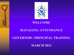 Managing Attendance
