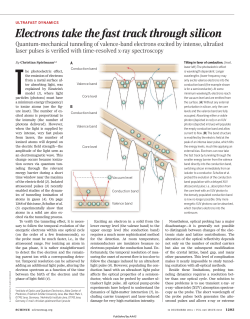 Electrons take the fast track through silicon