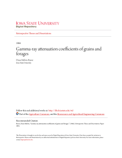 Gamma-ray attenuation coefficients of grains and forages