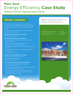 Energy Efficiency Case Study