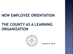 NEO - The County as a Learning Organization