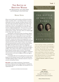 The Battle of Bretton Woods - Princeton University Press