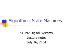 Algorithmic State Machines