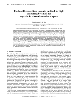 Finite-difference time domain method for light