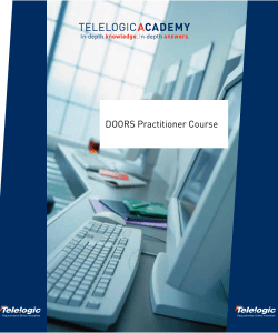 DOORS Practitioner Course