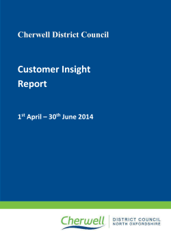 CDC Customer Insight Report Q1 , item 44. DOCX 645 KB