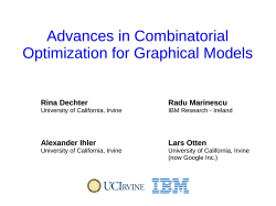 Advances in Combinatorial Optimization for Graphical - IJCAI-15