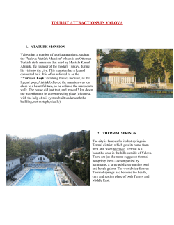 Tourist attractions in Yalova