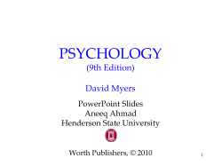 A.P. Psychology - Unit 8-B