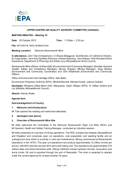Advisory Committee Meeting 18 (29 October 2015)