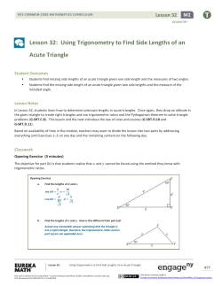 Geometry Module 2, Topic E, Lesson 32: Teacher Version