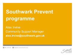 Southwark Prevent programme