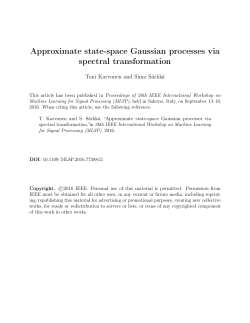 Approximate state-space Gaussian processes via spectral