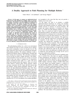 A Duality Approach to Path Planning for Multiple