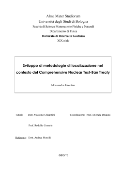 Alma Mater Studiorum Universit&agrave; degli Studi di