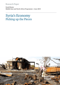 Syria`s Economy