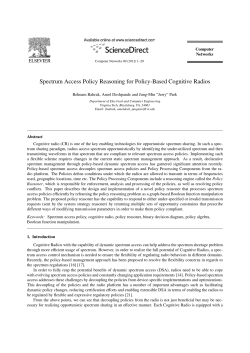 Spectrum Access Policy Reasoning for Policy
