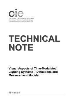 Visual Aspects of Time-Modulated Lighting Systems