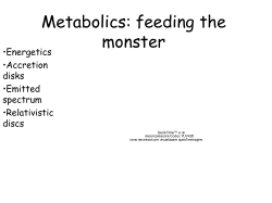 Metabolics: feeding the monster - Osservatorio Astronomico di Roma