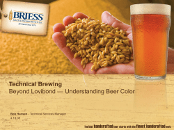 Beyond Lovibond&mdash;Understanding Beer Color