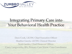 Integrating Primary Care into Your Behavioral Health Practice