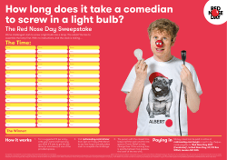 How long does it take a comedian to screw in a light