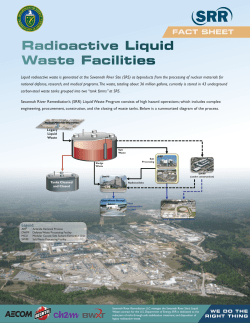 Radioactive Liquid Waste Facilities Radioactive Liquid Waste Facilities