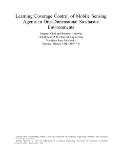Learning Coverage Control of Mobile Sensing Agents in One