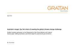 Att to 165 Grattan Institute - Department of the Prime Minister