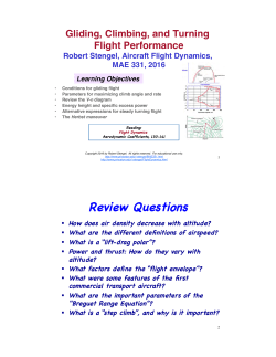 7. Gliding Climbing Turning Flight Performance
