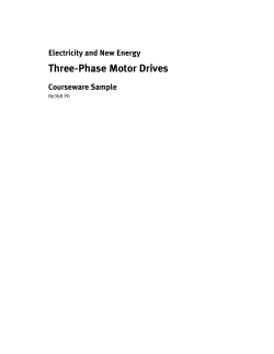 Electricity and New Energy - Three-Phase Motor Drives - Lab-Volt