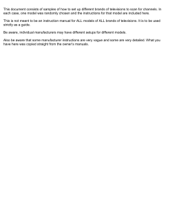 This document consists of samples of how to set up different