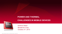 power and thermal challenges in mobile devices