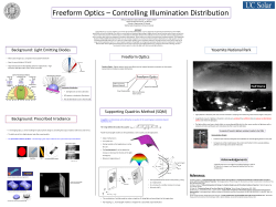 Freeform Optics &ndash; Controlling Illumination Distribution