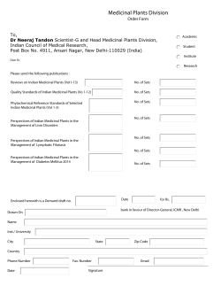 Medicinal Plants Division