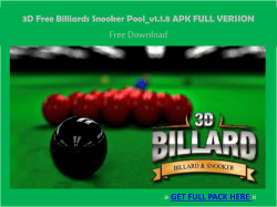 3D Free Billiards Snooker Pool_v1.1.8 APK FULL VERSION FREE