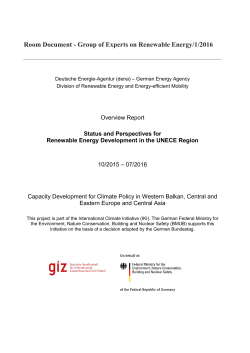 Group of Experts on Renewable Energy/1/2016