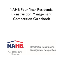 NAHB Four-Year Residential Construction Management