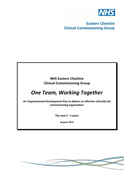 One Team, Working Together