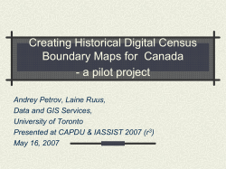 Creating Historical Digital Census Boundary Maps for Canada